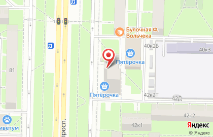 Магазин зоотоваров на Новоизмайловском проспекте на карте