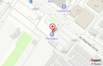 Технический центр Роснефть на улице Красная Сосна на карте