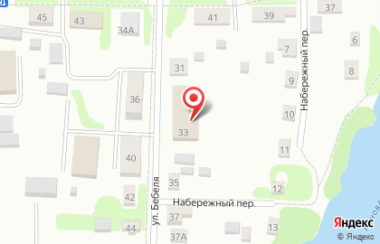 Гипермаркет Магнит на улице Бебеля на карте