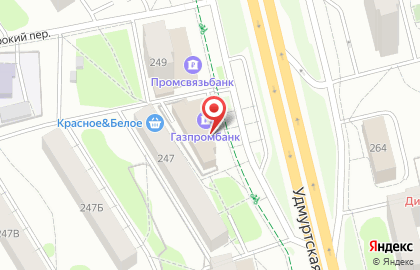 Банкомат Газпромбанк в Ижевске на карте
