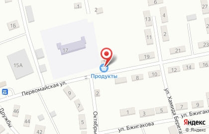 Продуктовый магазин Тимур на Первомайской улице на карте