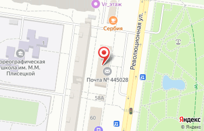 Почтовое отделение №28 на Революционной улице на карте