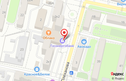 Автомат по продаже кофе на улице Плеханова на карте
