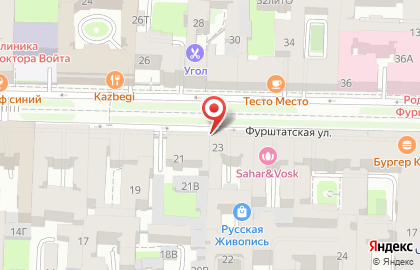 Движение на Фурштатской улице на карте