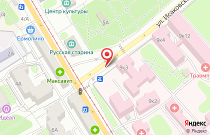 Киоск по продаже фруктов и овощей в Смоленске на карте