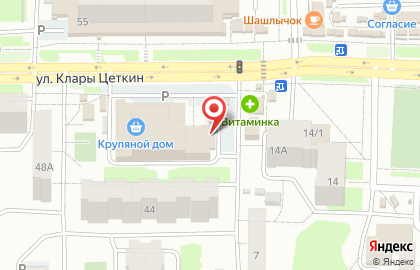 Фруктово-овощная лавка в Железнодорожном районе на карте