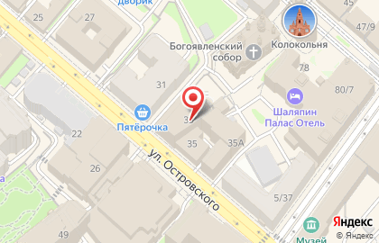 Гаятри на улице Островского на карте
