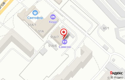 Фитнес-холл Самсон на проспекте Металлургов на карте