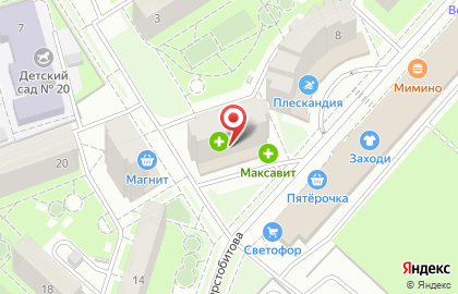 Магазин детских товаров БЕГЕМОТиК в Октябрьском районе на карте