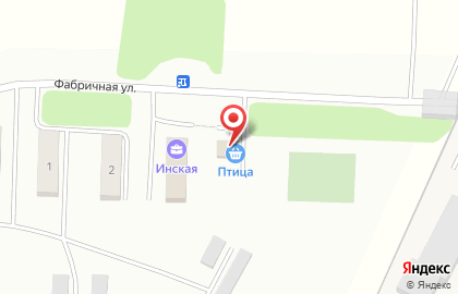 Магазин Птичий двор на Фабричной улице на карте
