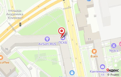 Петербургский социальный коммерческий банк в Выборгском районе на карте