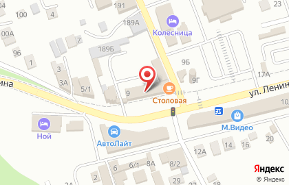 Магазин Росток на улице Ленина на карте