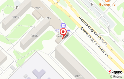 Баня Новый город на Автозаводском проспекте на карте