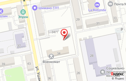 Отдел военного комиссариата Самарской области по г. Тольятти на карте