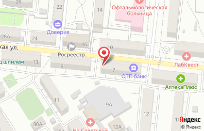 Медицинская лаборатория Гемотест в Октябрьском районе на карте