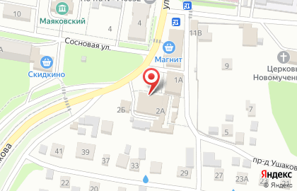 Супермаркет Пятёрочка в Железнодорожном районе на карте