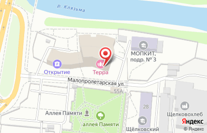 Атак на Пролетарском проспекте на карте