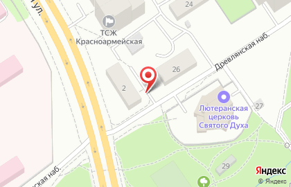 Студия фитнеса Art Sport в Петрозаводске на карте