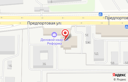 Инвестиционно-строительная компания Акватерн на Предпортовой улице на карте
