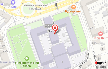 Автошкола Ягуар на Университетской площади на карте