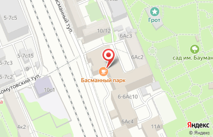 Столовая Басманный парк на карте