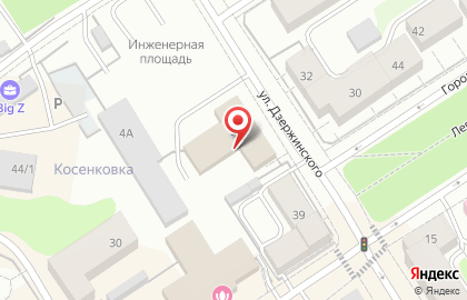 Ритуальная компания Меком на улице Дзержинского на карте