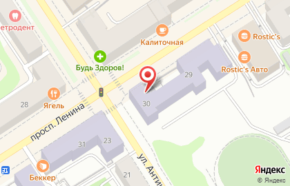 Петрозаводский государственный университет на проспекте Ленина на карте
