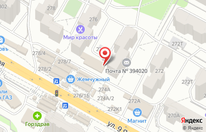 Салон-парикмахерская Очарование в Коминтерновском районе на карте
