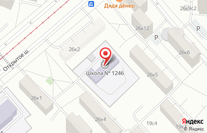 Школа №1246 с дошкольным отделением на Бульваре Рокоссовского на карте