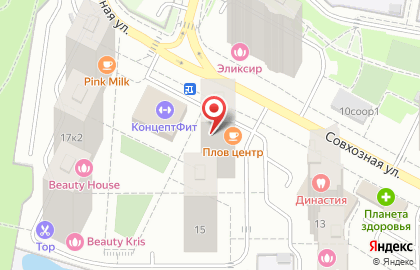 Фитнес-клуб Conceptfit на Совхозной улице на карте
