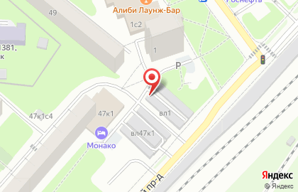 Автостоянка Мгса в Лосиноостровском районе на карте
