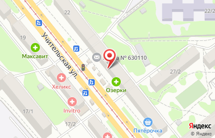 Зоомагазин Котофей на Учительской улице на карте