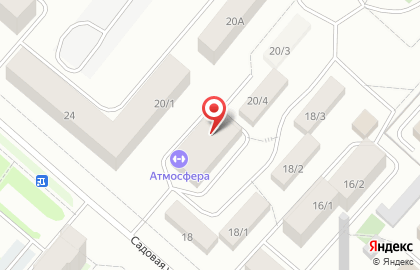 Магазин Красное & Белое на Садовой улице в Мегионе на карте