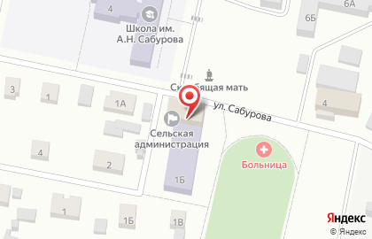 Средняя общеобразовательная школа на улице Сабурова на карте