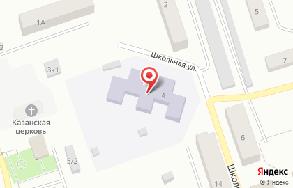 Детский сад Золотой петушок на Школьной улице на карте