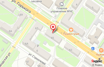 Винный магазин Вин Трест на улице Горького на карте