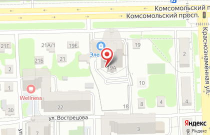 Сеть продовольственных магазинов Дикси на Комсомольском проспекте, 19а на карте