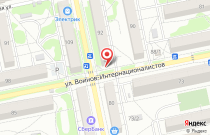Фирменный магазин Медный Великан на улице Воинов-Интернационалистов на карте