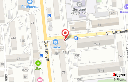 Киоск фастфудной продукции на Боевой улице на карте
