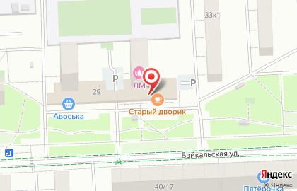 Киоск фастфудной продукции на Байкальской улице на карте