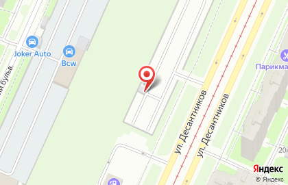Автостоянка Автогарант на метро Проспект Ветеранов на карте