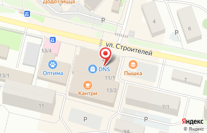 Частное охранное предприятие Югра-Безопасность на улице Строителей на карте