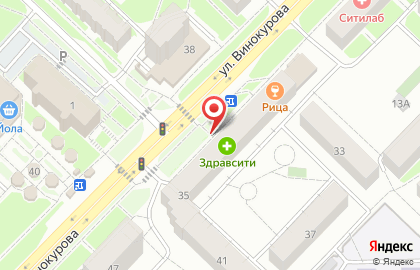 Ломбард Рифор на улице Винокурова на карте