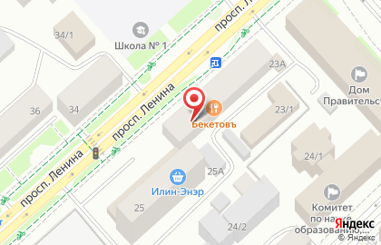 Строительная фирма Градостроитель на проспекте Ленина на карте