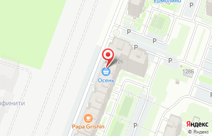 Супермаркет Осень на Большой Московской улице на карте