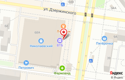 Банк ВТБ в Тольятти на карте