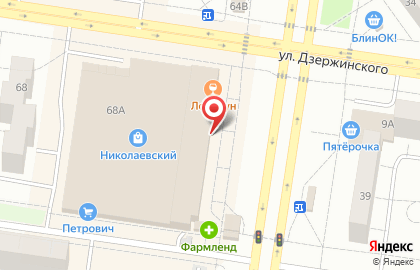 Банкомат ВТБ на улице Автостроителей, 68а на карте