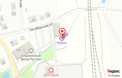 Шиномонтажная мастерская на Октябрьской улице на карте