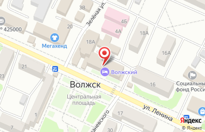 Волжский на улице Ленина на карте