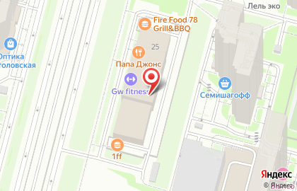 Фитнес-клуб GW Fitness на Туристской улице, 25 на карте